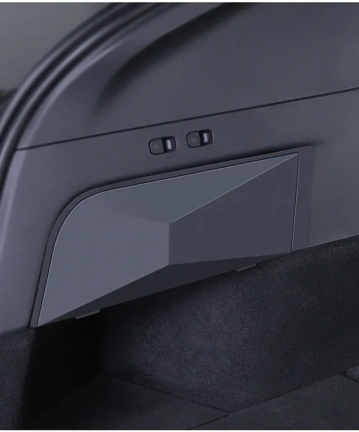 Side Storage Box Trunk Organizer with Garbage Bins for Tesla Model Y (2021-2024) is available at Ludicrous EV.
