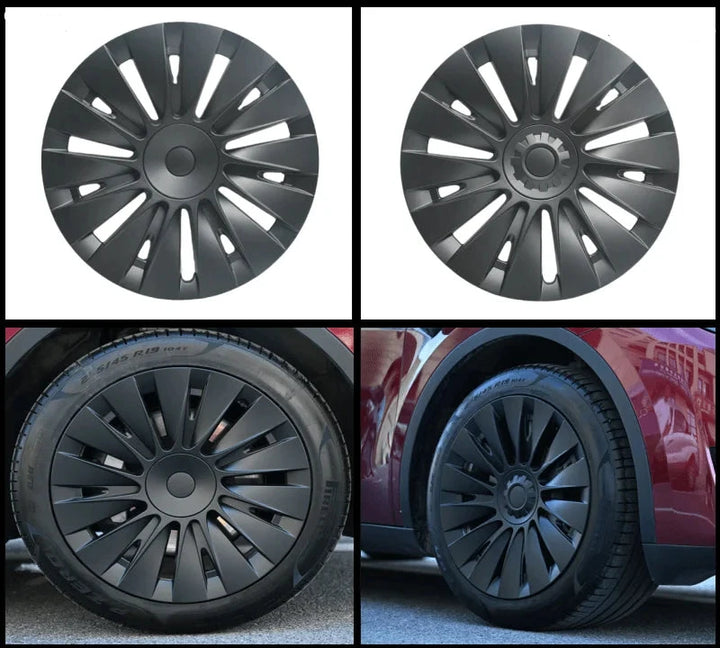 4PCS for Tesla Model Y 19 Inch Hubcap Car Replacement Performance Automobile Wheel Cover Full Rim Caps Accessories 2018-2024