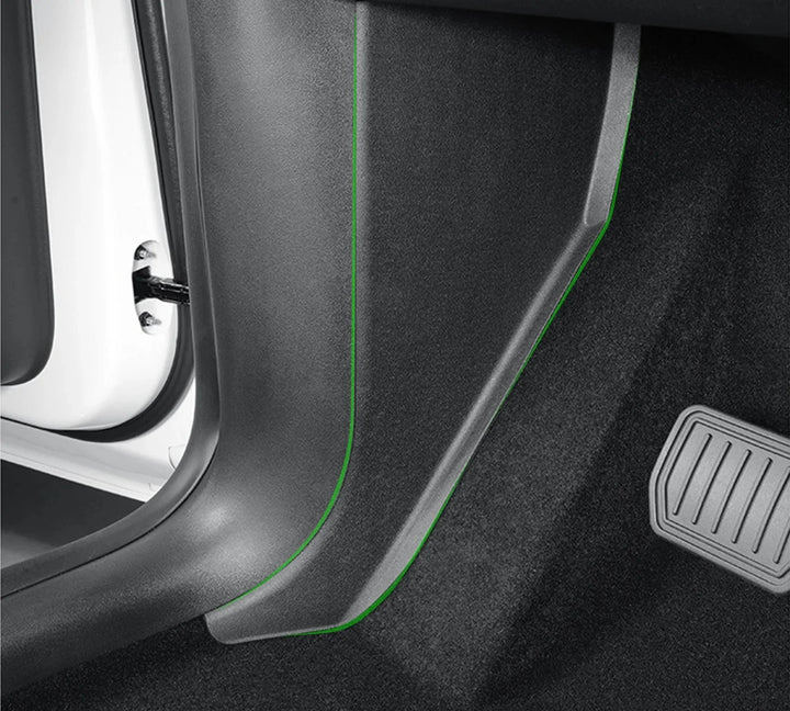 TPE Anti-Dirty Rear Seat Kick Mat for Tesla Model Y is available at Ludicrous EV.