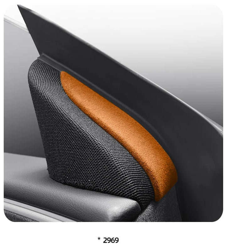 Door Window Corner Cover for Tesla Model 3 Highland (2024+) Alcantara at Ludicrous EV.
