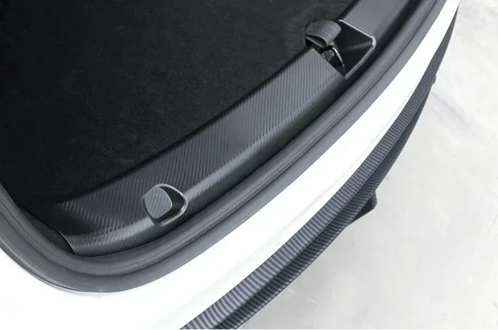 3D Carbon Fiber Trunk Protector for Tesla Model Y is available at Ludicrous EV.
