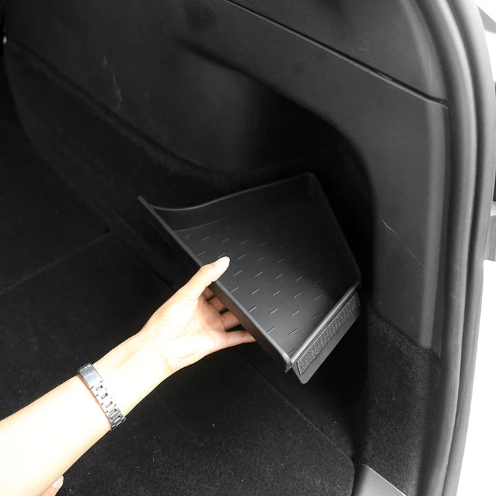 TPE Left/Right Upper Trunk Storage Partition for Tesla Model Y is available at Ludicrous EV.
