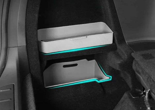 3Pcs Set Silicone Trunk Side Storage Partition for Tesla Model X (2023) is available at Ludicrous EV.