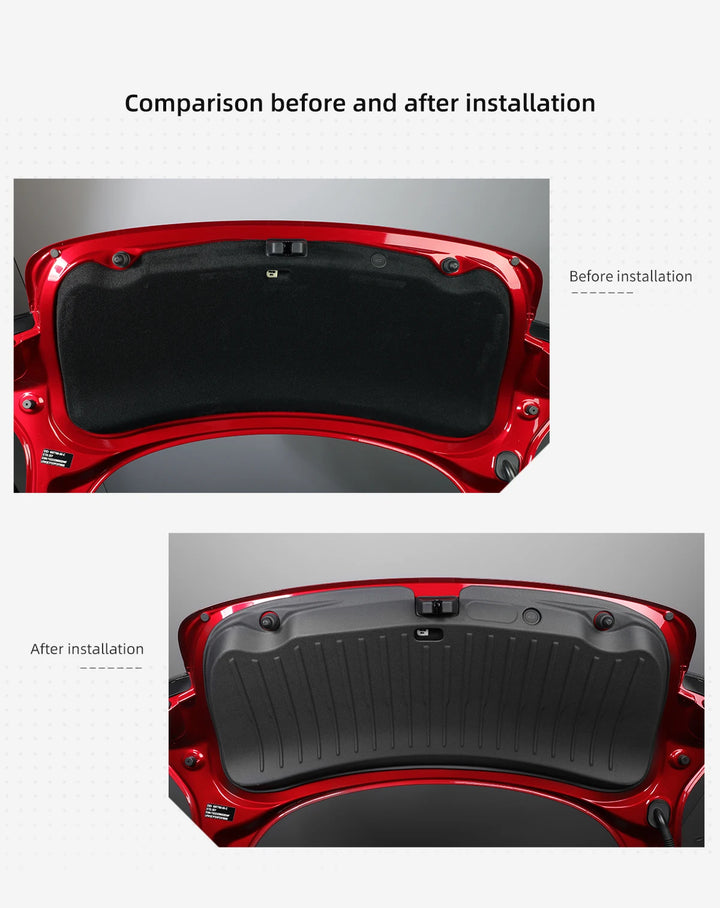 Car Trunk Tailgate Protective Mat TPE Wear-Resistant Pad for Tesla Model 3 Highland 2024 is available at Ludicrous EV.
