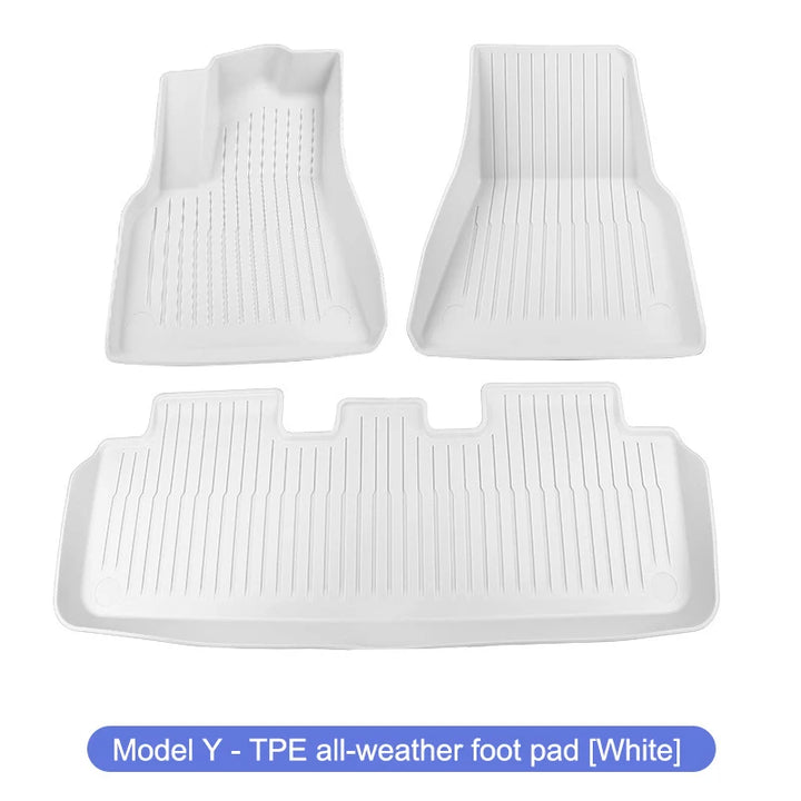 TPE Special Double-layer Carpet Floor Mats for Tesla Model 3/Y is available at Ludicrous EV.