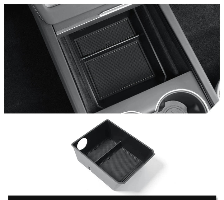 Central Console Lower Layer Organizer Tray for Tesla Model 3 Highland 2024 is available at Ludicrous EV.