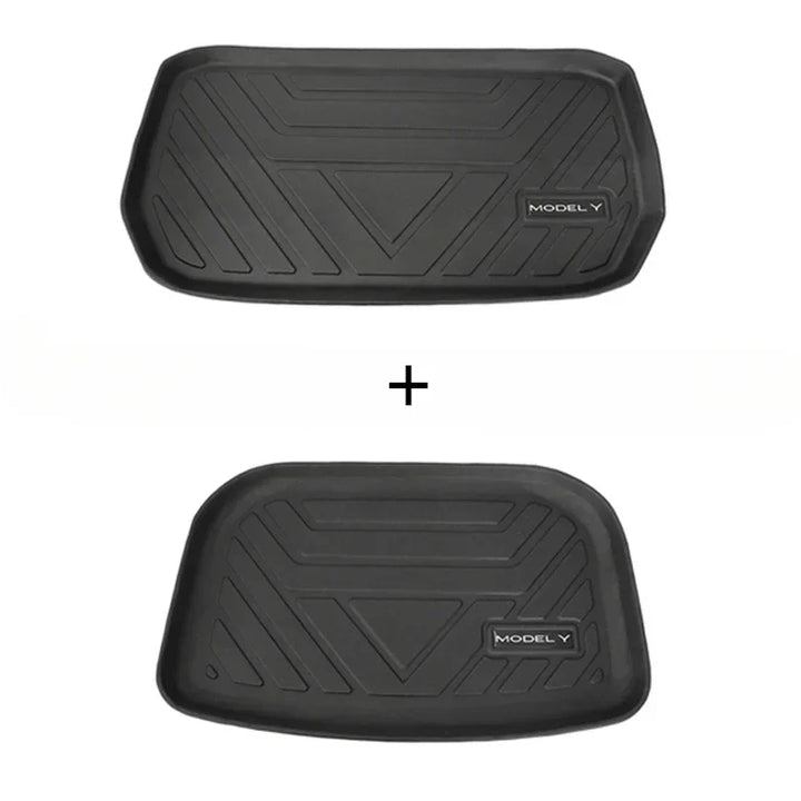 TPE Front & Rear Interior Floor Mats for Tesla Model Y is available at Ludicrous EV.