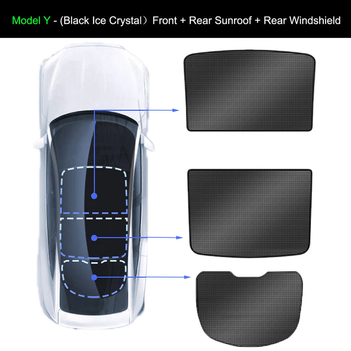 Privacy Sun Shade for Tesla Model 3 Y Custom-Fit Car Side Window Sunshade Blind Shading for Camping Hiking Rest Accessories is available at Ludicrous EV.