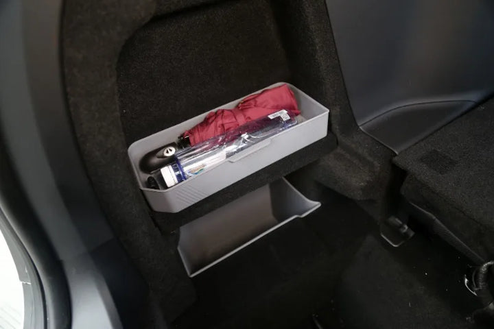 3Pcs Set Silicone Trunk Side Storage Partition for Tesla Model X (2023) is available at Ludicrous EV.