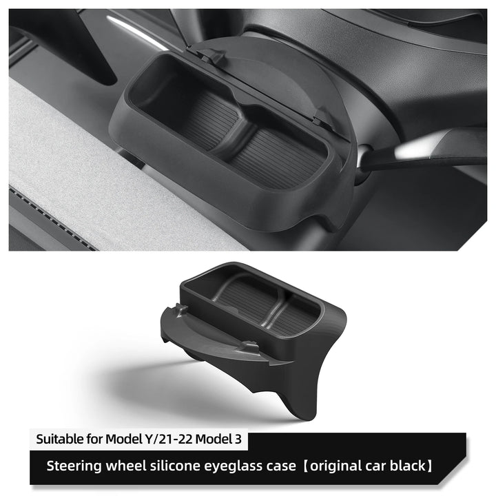 Car Mounted Sunglasses Organizer for Tesla Model Y 2024 is available at Ludicrous EV.