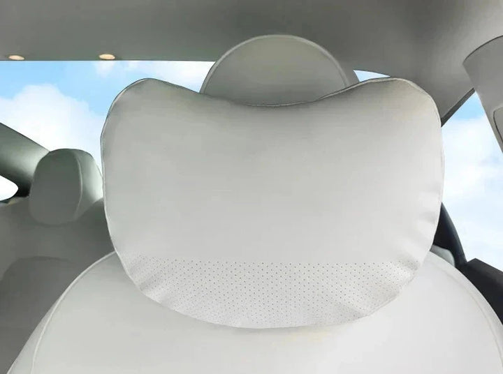 Leather Car Seat Headrest Neck Pillow for Tesla Model 3/Model Y/Model 3+ Highland 2024 at Ludicrous EV.