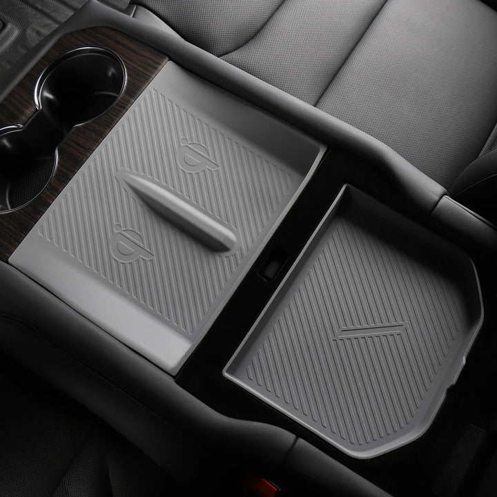 Wireless Charging Pad & Armrest Organizer For Tesla Model S/X 2024 is available at Ludicrous EV.