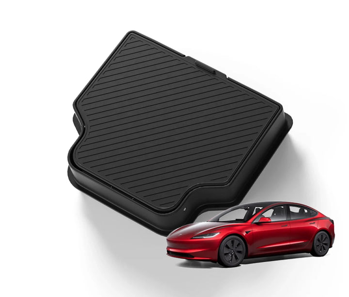 Hidden Armrest Storage Box For Upgrade Your Tesla Model 3 Highland is available at Ludicrous EV.