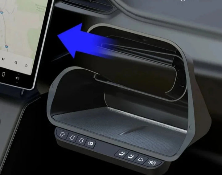 Wireless Smart Button & Center Screen Storage Box for Tesla Model 3/Model Y is available at Ludicrous EV.
