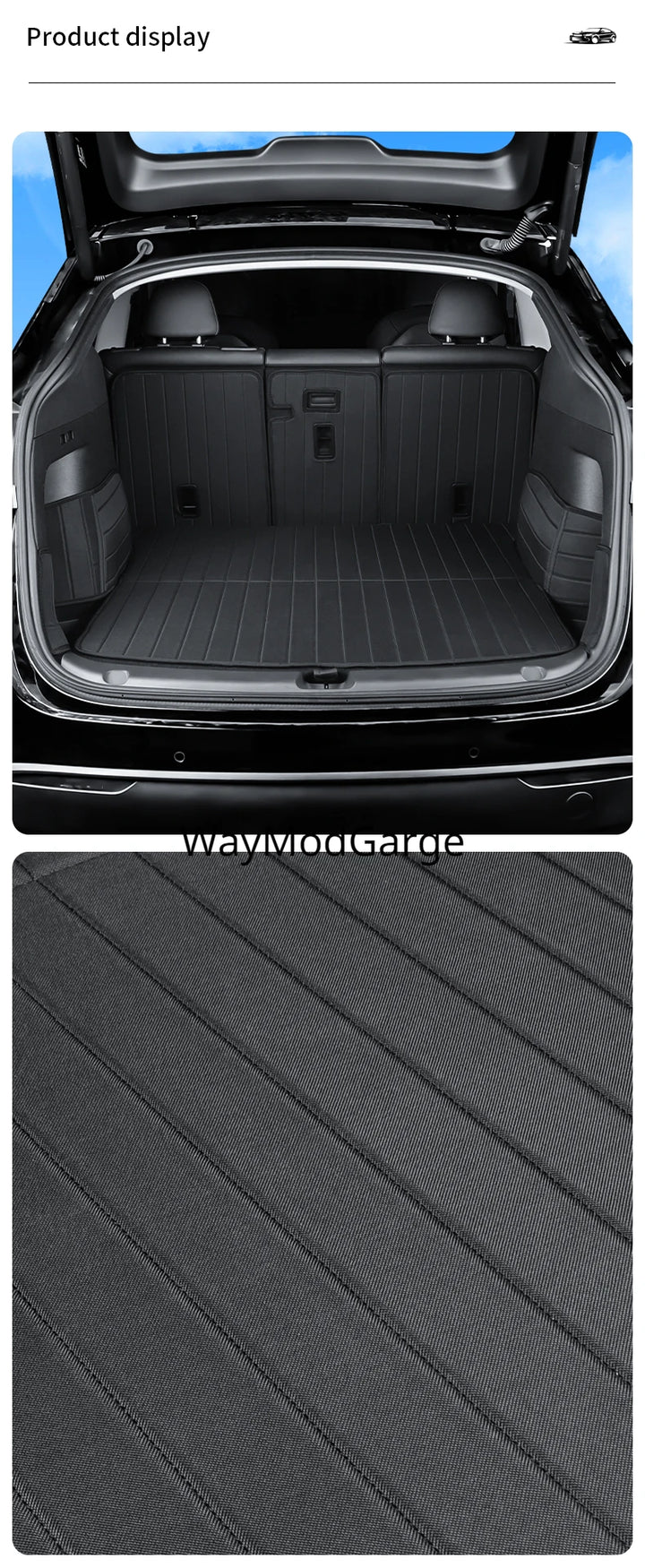 Full Coverage Non-Slip Trunk Mat for Tesla Model Y is available at Ludicrous EV.
