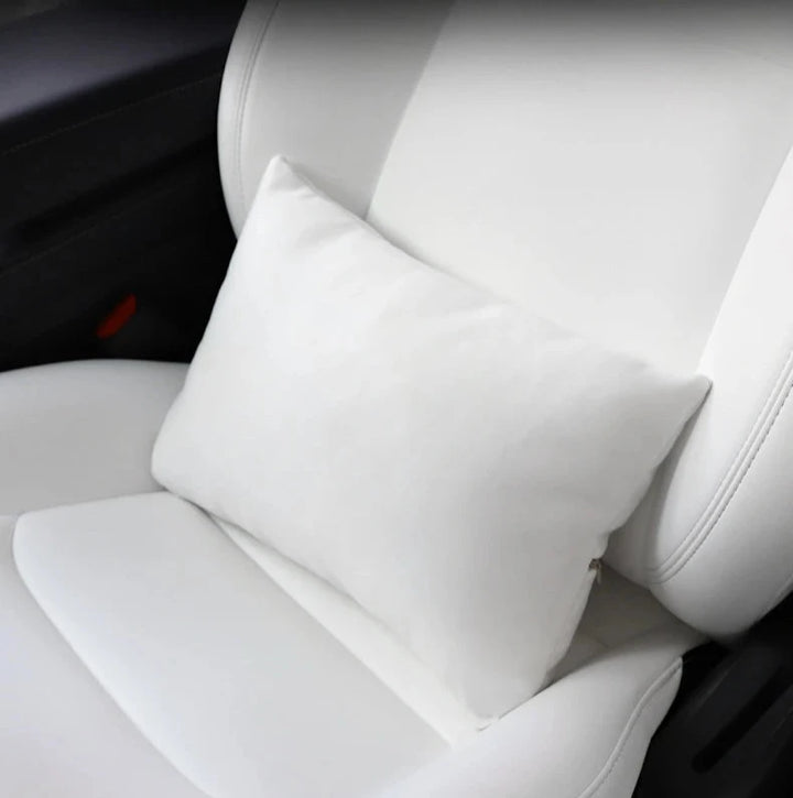 Soft Car Neck & Waist Pillows – Comfortable Seat Headrest & Lumbar Support for Tesla Model 3/Model Y/Model S/Model X (2017-2024) is available at Ludicrous EV.