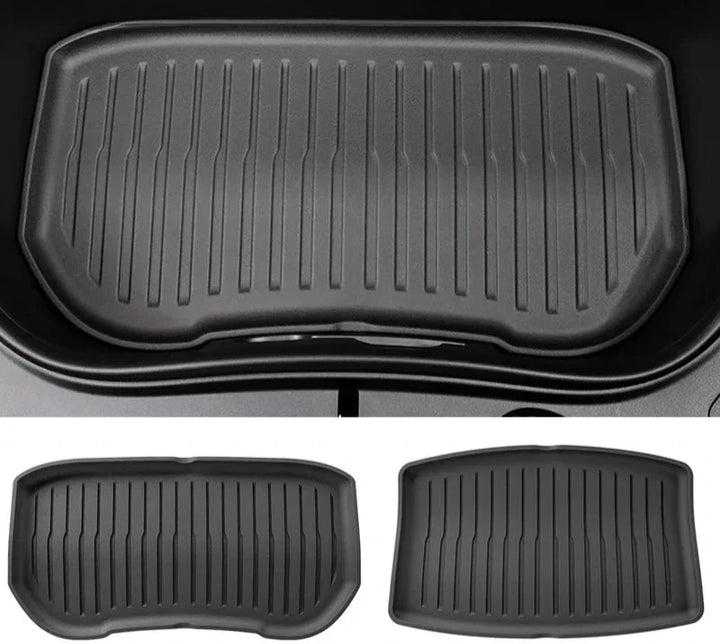 TPE Trunk Floor Mats for Tesla Model 3 Highland (2024+) is available at Ludicrous EV.