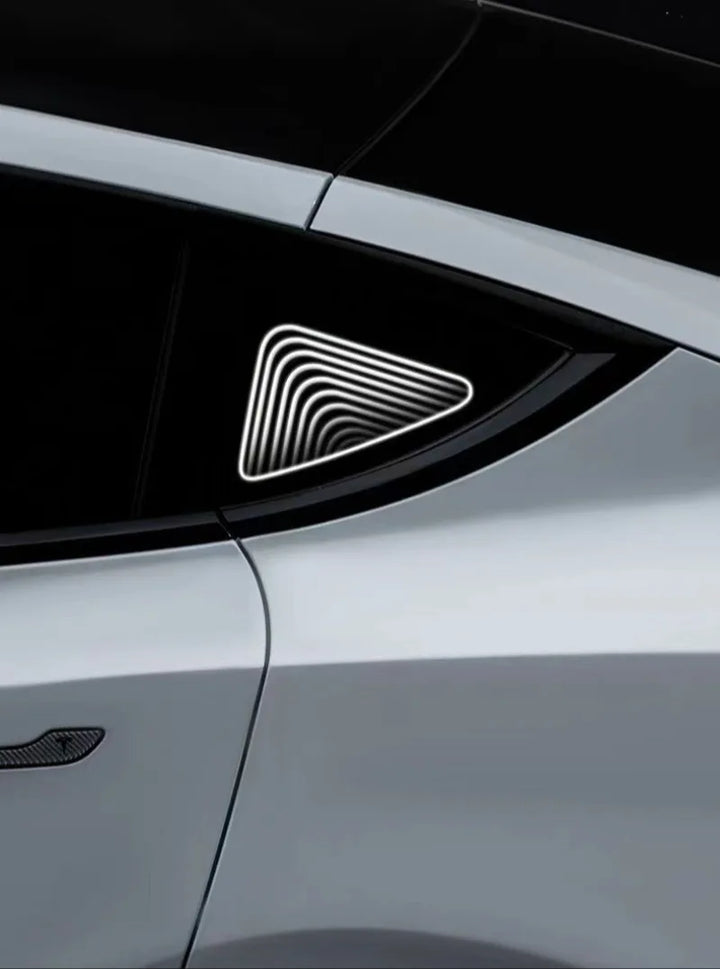 Triangle Window Atmosphere Lights for Tesla Model Y 2021-2023 at Ludicrous EV.
