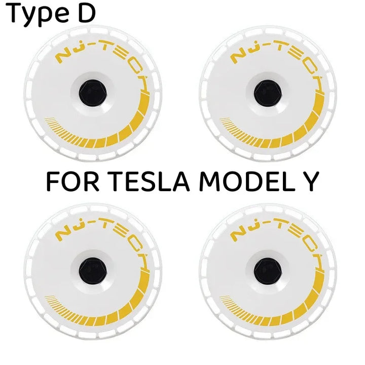 4PCS 19-Inch High-Performance Wheel Hubcaps, Full Rim Covers for Tesla Model Y 2019-2023 is available at Ludicrous EV.