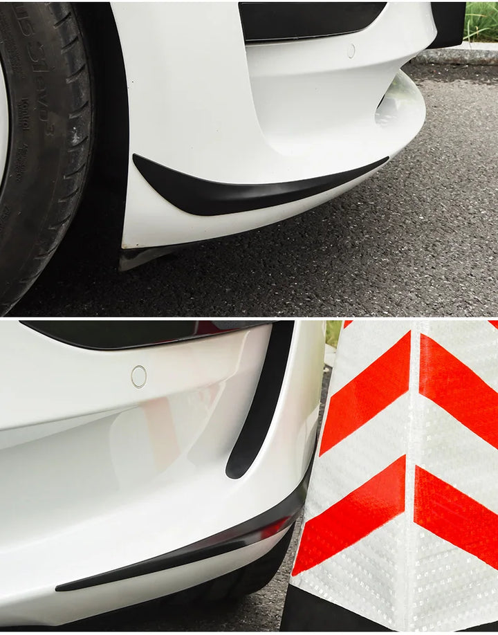 Stainless Steel Front Bumper Corner Protectors for Tesla Model 3 is available at Ludicrous EV.
