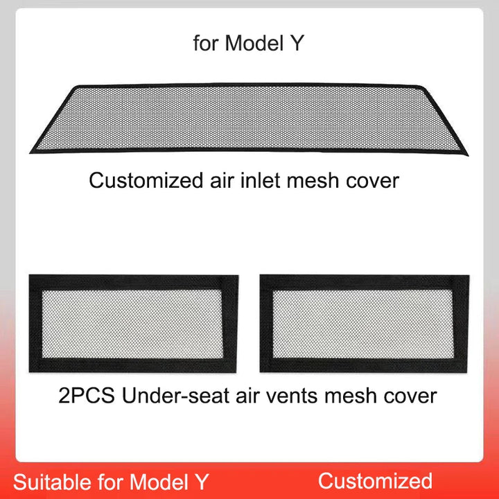 Under-Seat Air Vent Protection Mesh for Tesla Model 3/Y is available at Ludicrous EV.