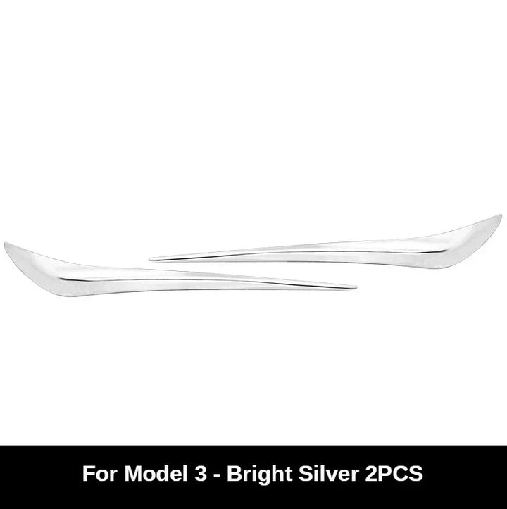 Stainless Steel Front Bumper Corner Protectors for Tesla Model 3 is available at Ludicrous EV.
