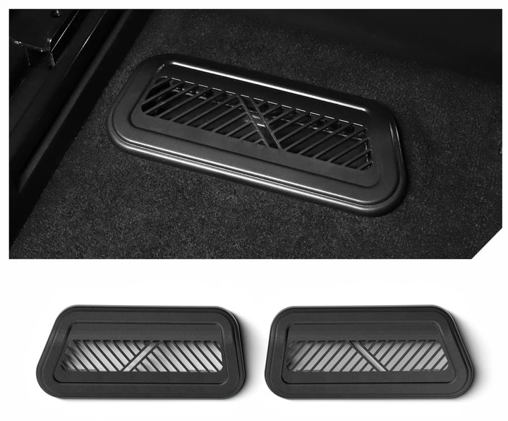 Under Seat Air Vent Grille Protectors For Tesla Model S 2023-2024 is available at Ludicrous EV.
