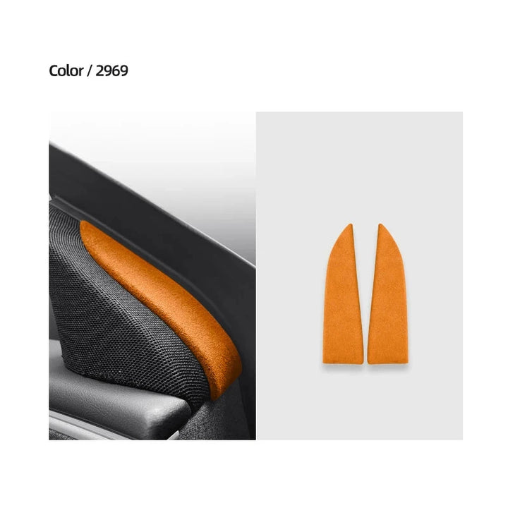 Door Window Corner Cover for Tesla Model 3 Highland (2024+) Alcantara at Ludicrous EV.
