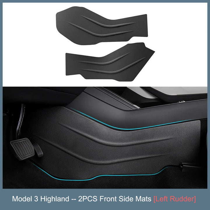 Front Rear Seat Slide Rails Protector Cover for Tesla Model Y 2021-2024 is available at Ludicrous EV.