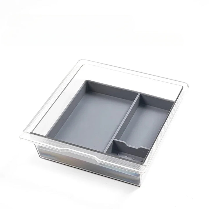 Central Control Storage Box with Transparent Armrest and Silicone Pad for Tesla Model 3 Highland 2024 is available at Ludicrous EV.