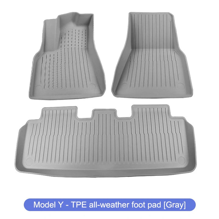 TPE Special Double-layer Carpet Floor Mats for Tesla Model 3/Y is available at Ludicrous EV.