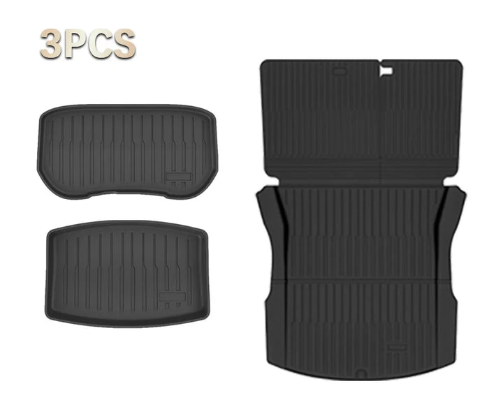 TPE Floor Mats and Trunk Liner for Tesla Model 3 Highland 2024 is available at Ludicrous EV.