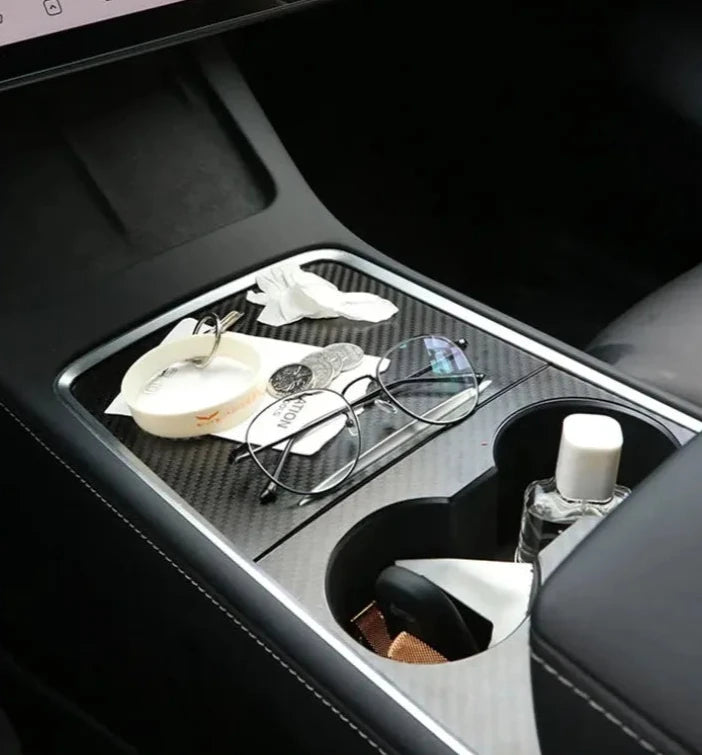 Sticky Seat Crevice Side Sunglasses Storage Box for Tesla Model 3/Model Y (2023) is available at Ludicrous EV.
