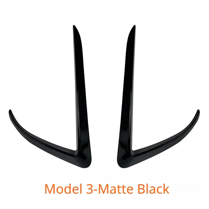 Front Bumper Wind Knife & Fog Lamp Trim for Tesla Model 3/Model Y (2017-2023) is available at Ludicrous EV.
