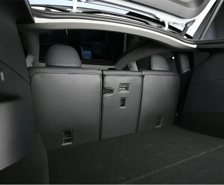 Rear Seat Anti-Kick Pad for Tesla Model 3/Model Y is available at Ludicrous EV.
