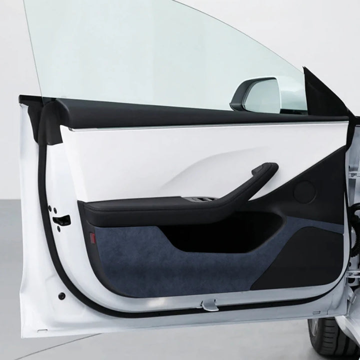 Protective Suede Anti-Kick Pad Stickers for Car Doors - Designed for Tesla Model 3 Highland 2024 is available at Ludicrous EV.