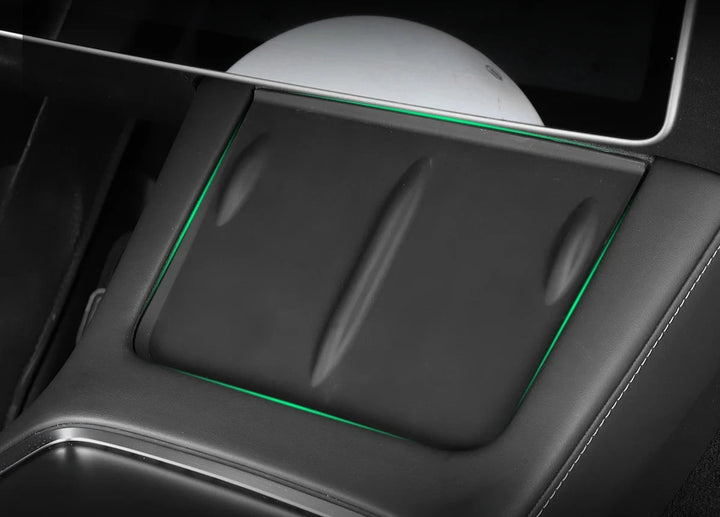 Silicone Anti-Skid Wireless Charging Pad for Tesla Model 3/Y 2021-2023 is available at Ludicrous EV.