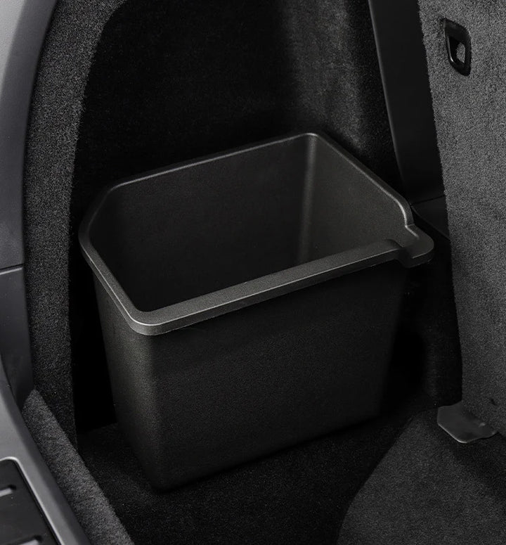 Rear Trunk Side Storage Organizer Box for Tesla Model X is available at Ludicrous EV.
