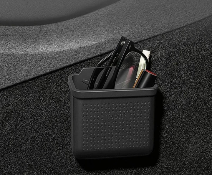 Stick-on Storage Box for Tesla Model 3/Model Y/Model S/Model X is available at Ludicrous EV.