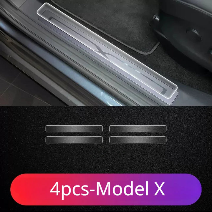 TPU Transparent Threshold Strip Film for Tesla Model 3/Model Y/Model S/Model X is available at Ludicrous EV.
