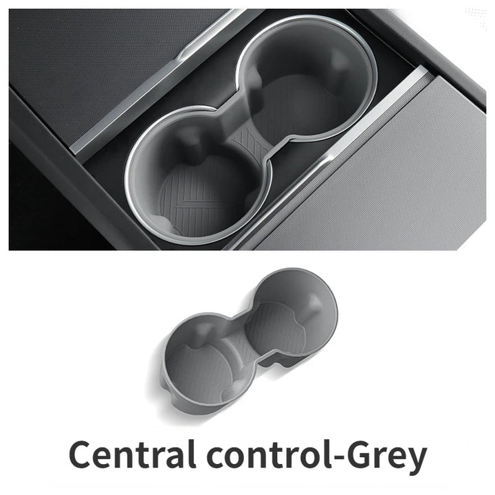 Central Control Armrest Box Fixed Water Cup Slot Storage Cup Holder for Tesla Model 3 Highland 2024 is available at Ludicrous EV.
