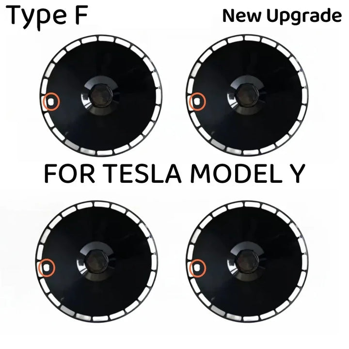 4PCS 19-Inch High-Performance Wheel Hubcaps, Full Rim Covers for Tesla Model Y 2019-2023 is available at Ludicrous EV.