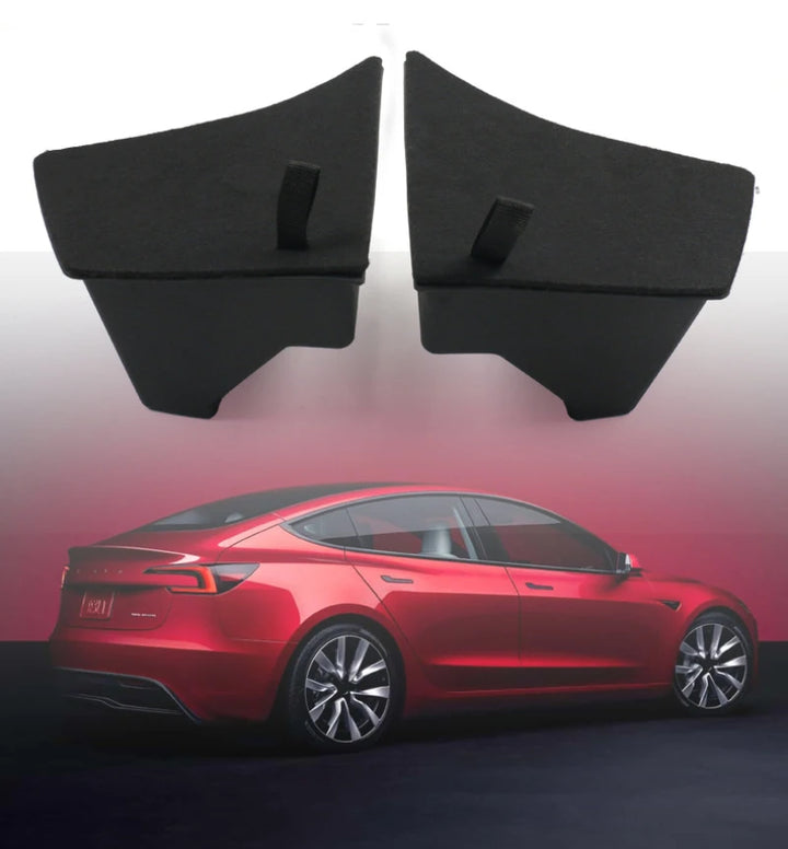 Rear Trunk Side Storage Box Organizer with Lids for Tesla Model 3 Highland 2024 is available at Ludicrous EV.