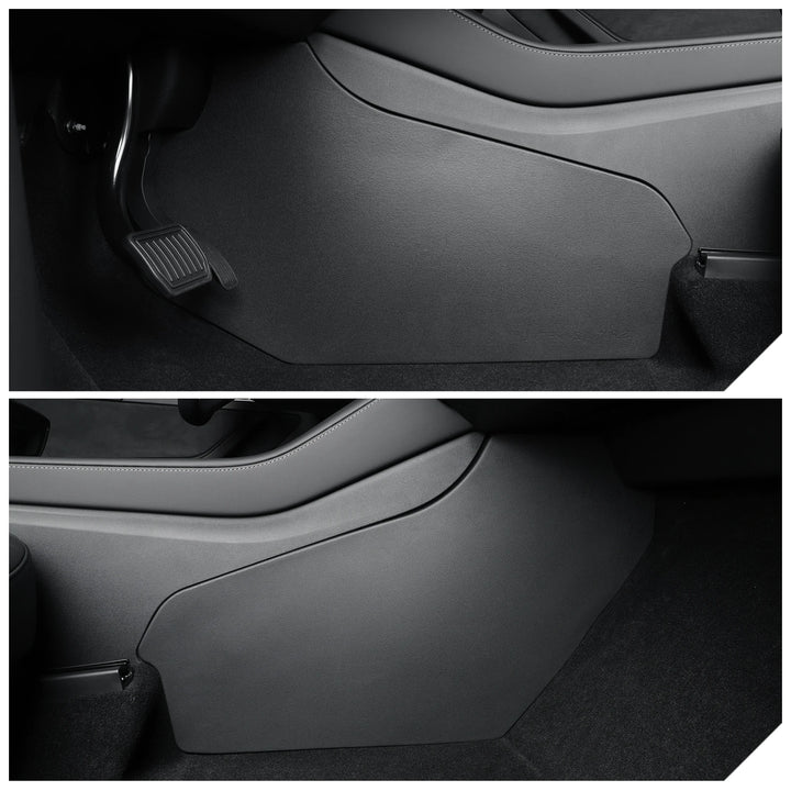 Central Control Side Defense Kick Pad for Tesla Model Y is available at Ludicrous EV.
