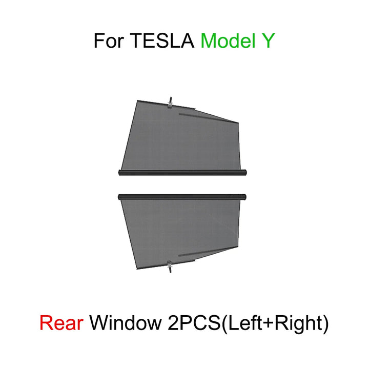 Retractable Side Window Sunshade Telescopic Shade for Tesla Model 3/Y is available at Ludicrous EV.
