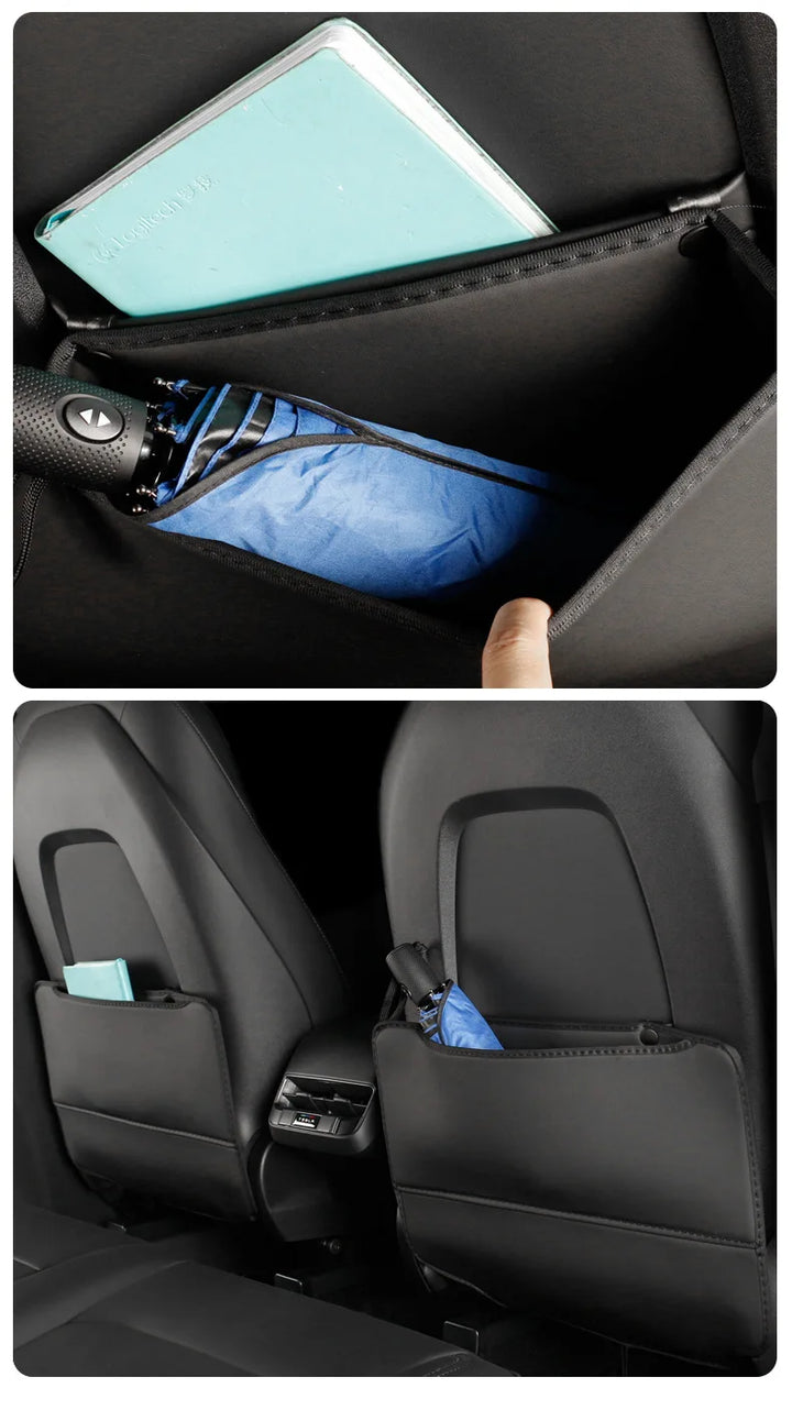 Seat Back Protector with Pocket for Tesla Model Y/3 is available at Ludicrous EV.