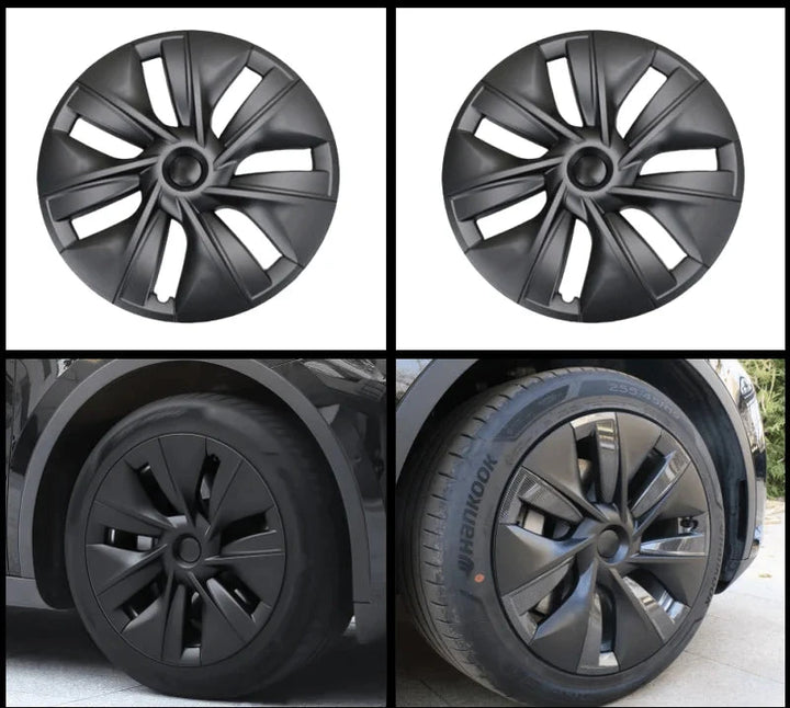 4PCS For Tesla Model Y Full Cover Hubcap Performance Replacement 19 Inch Wheel Cap Original Car Wheel Cap Accessories 2018-2024