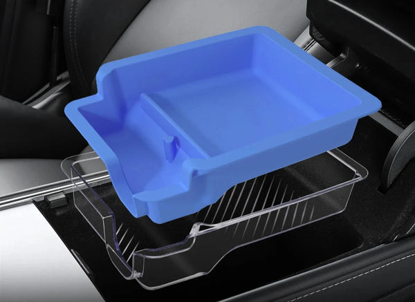 Central Control Armrest Storage Box for Tesla Model 3/Y 2023 is available at Ludicrous EV.