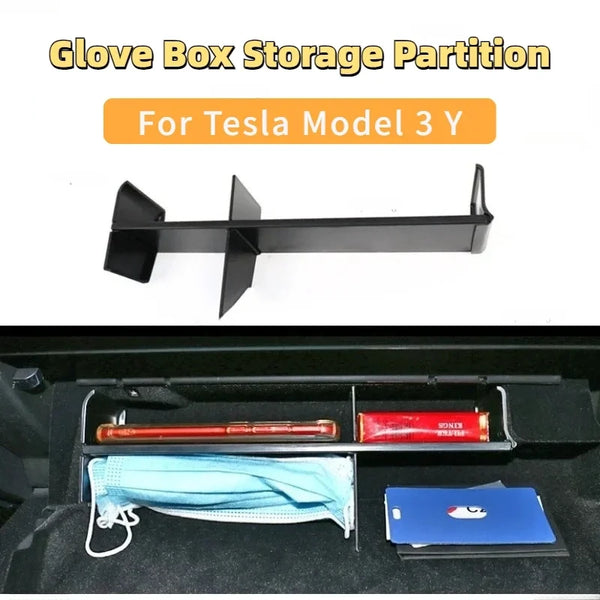 Glove Box Partition Plate for Tesla Model 3/Model Y (2022-2023) is available at Ludicrous EV.

