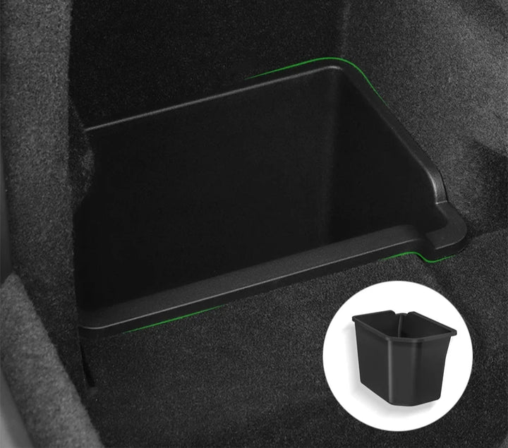 Rear Trunk Side Storage Organizer Box for Tesla Model X is available at Ludicrous EV.
